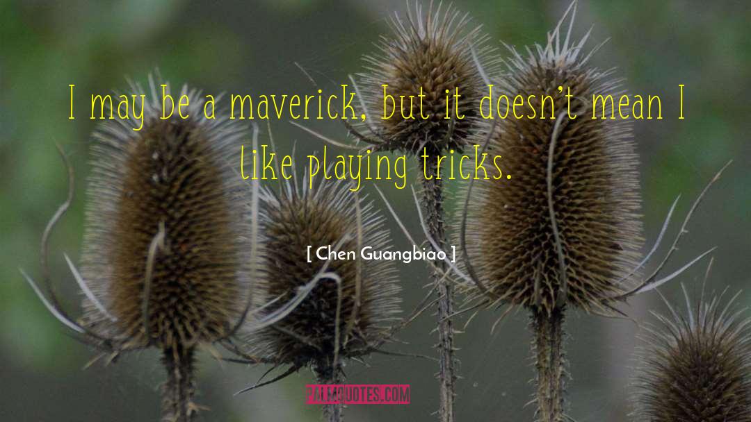 Maverick quotes by Chen Guangbiao