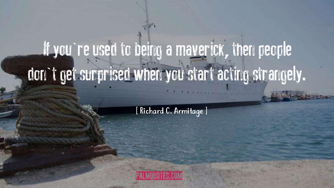 Maverick quotes by Richard C. Armitage