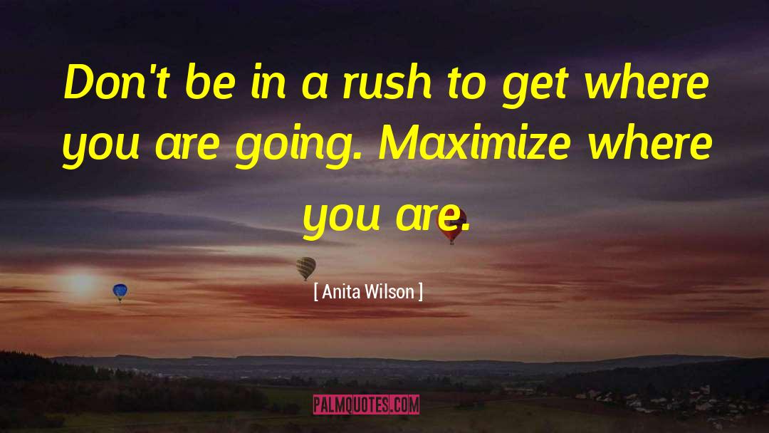 Maximize Potentials quotes by Anita Wilson