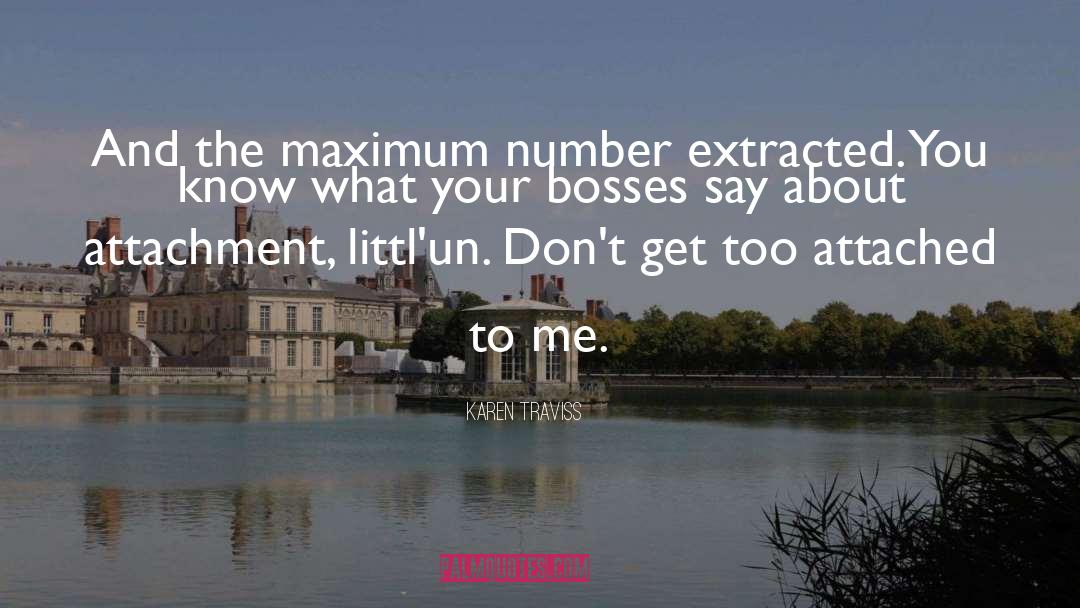 Maximum Number quotes by Karen Traviss