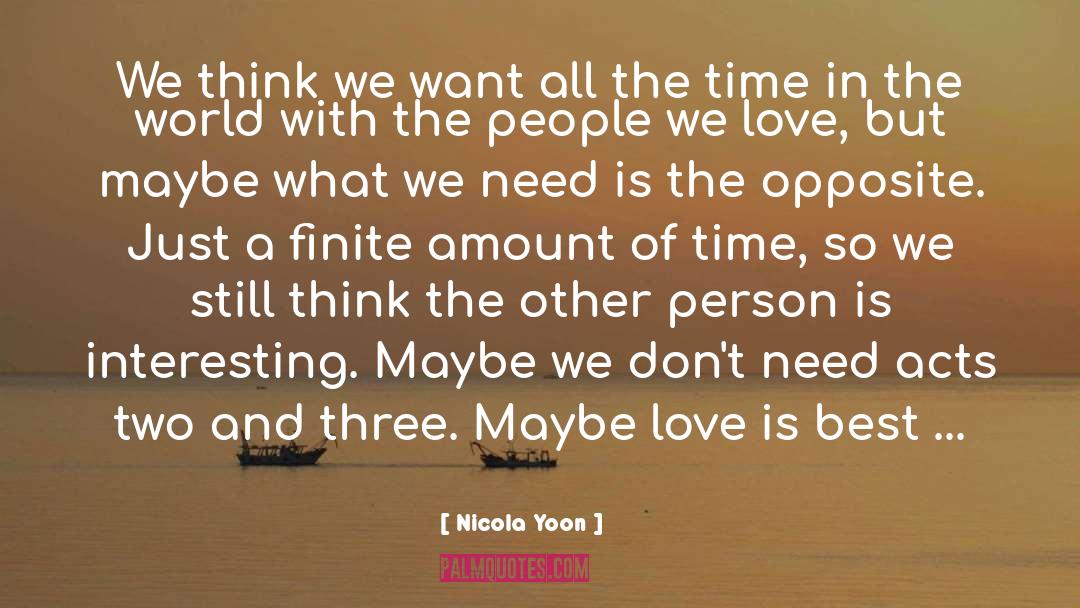 Maybe Love quotes by Nicola Yoon