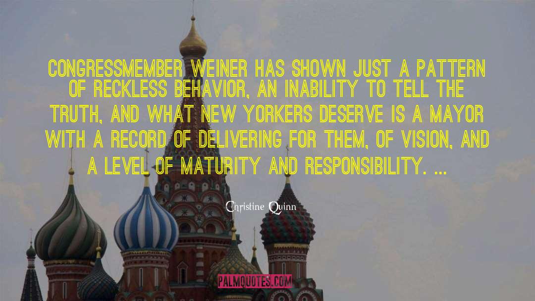 Mayor quotes by Christine Quinn