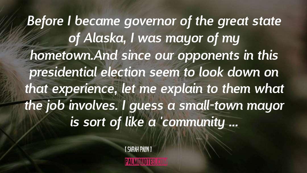 Mayors quotes by Sarah Palin