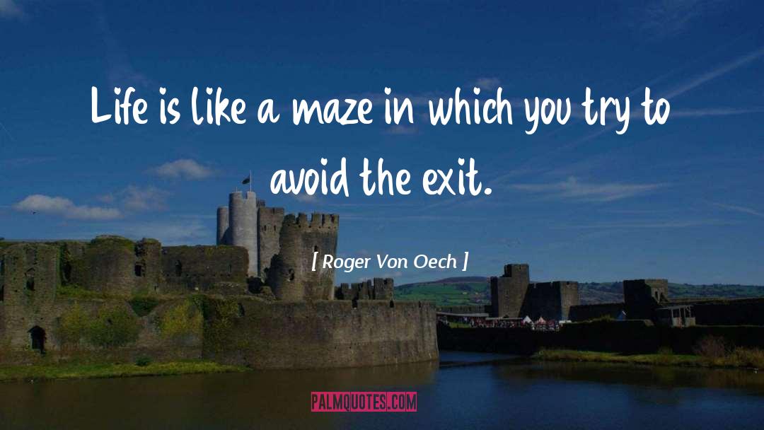 Maze quotes by Roger Von Oech