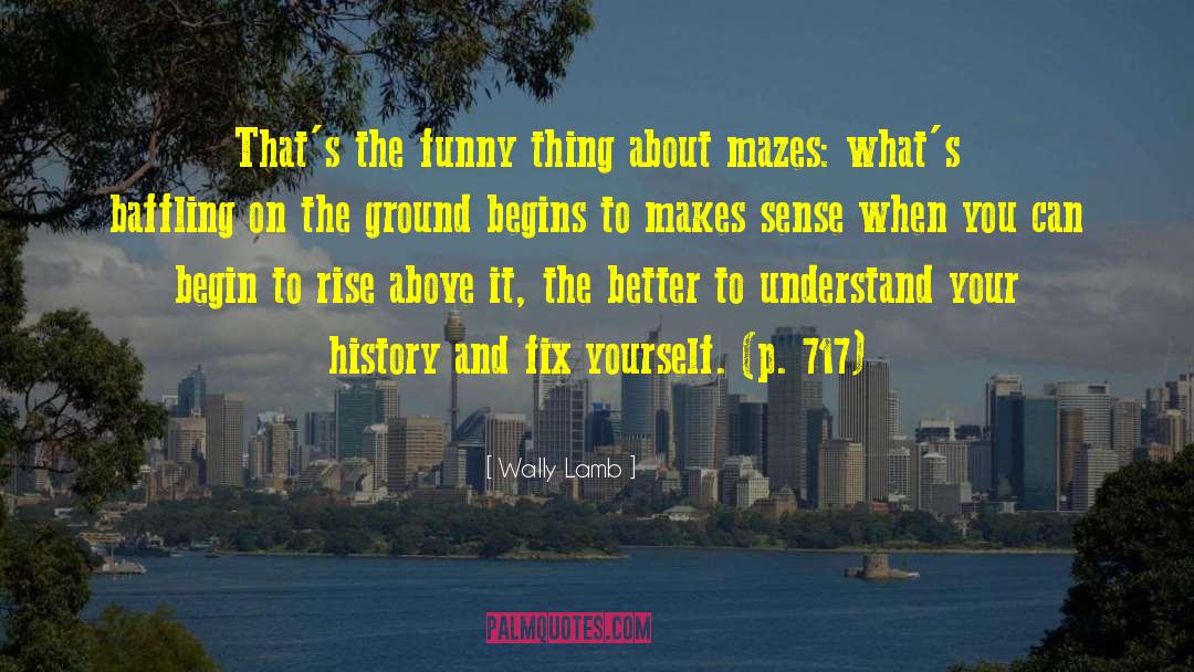 Mazes quotes by Wally Lamb