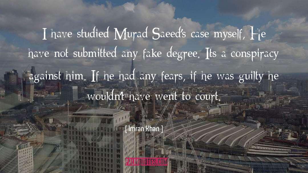 Mba Degree quotes by Imran Khan