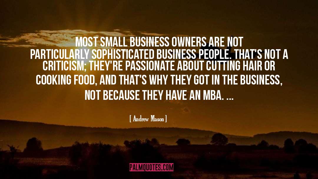 Mba quotes by Andrew Mason