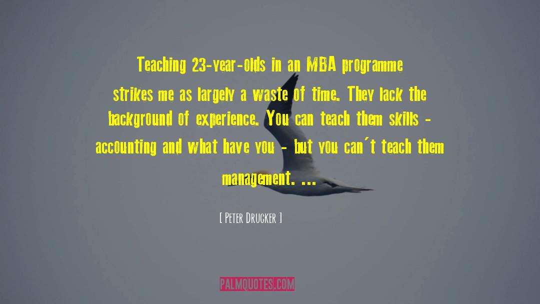 Mba quotes by Peter Drucker