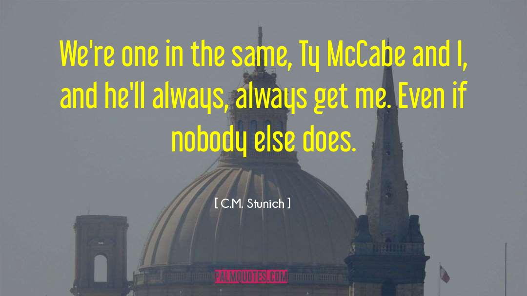 Mccabe quotes by C.M. Stunich