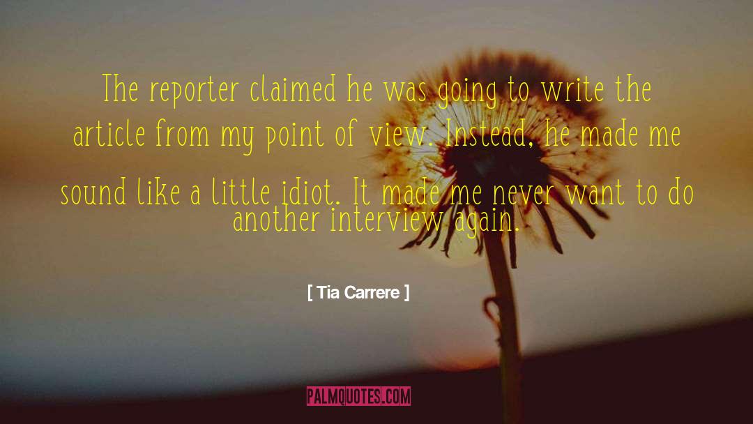 Mccaffery Interview quotes by Tia Carrere