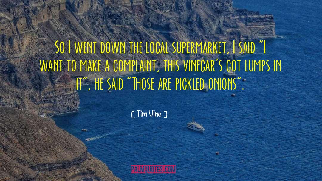 Mccaffreys Supermarket quotes by Tim Vine