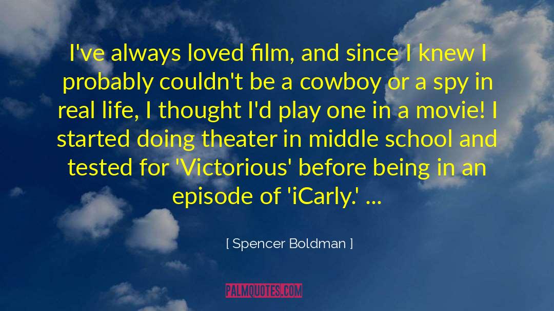 Mccleskey Middle School quotes by Spencer Boldman