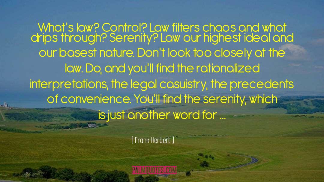 Mccrann Law quotes by Frank Herbert
