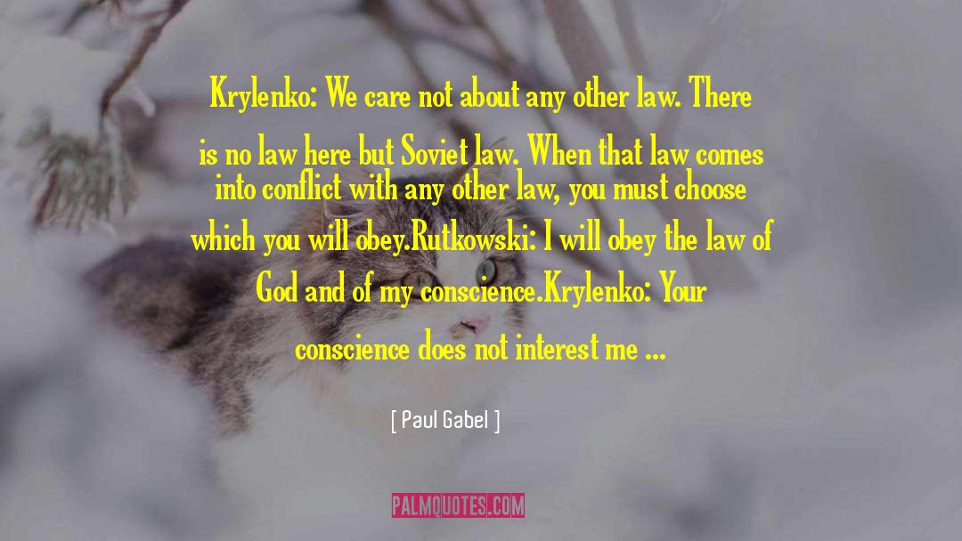 Mccrann Law quotes by Paul Gabel