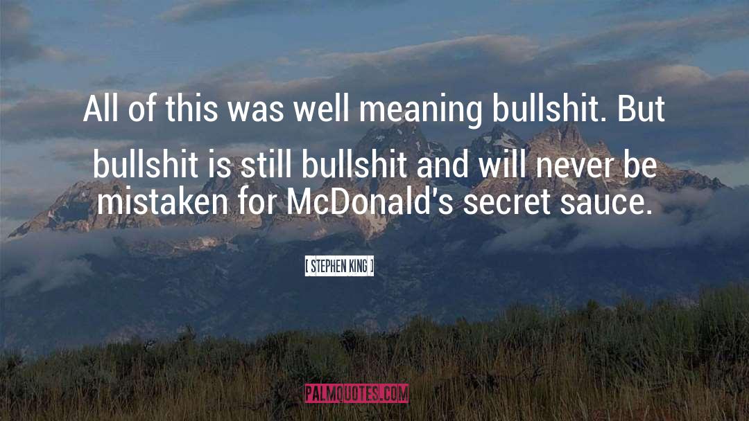 Mcdonalds quotes by Stephen King