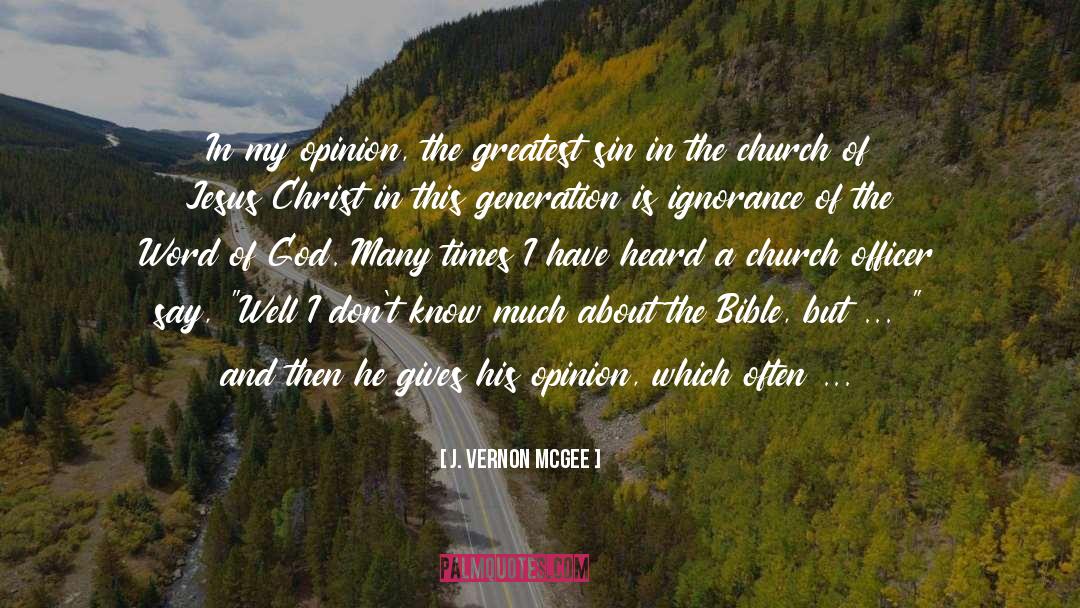Mcgee quotes by J. Vernon McGee