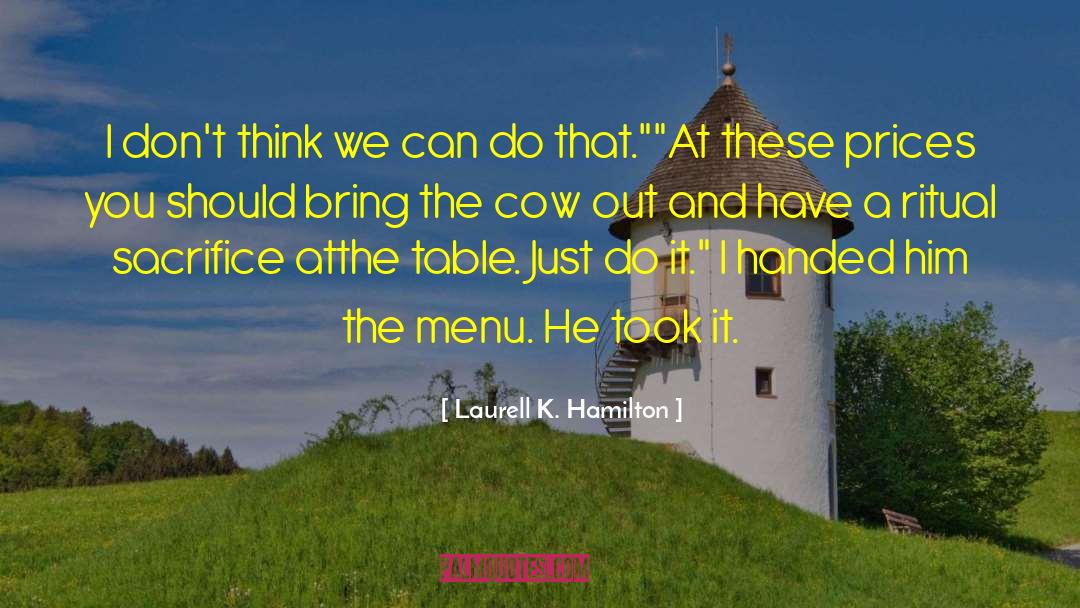 Mcgintys Menu quotes by Laurell K. Hamilton