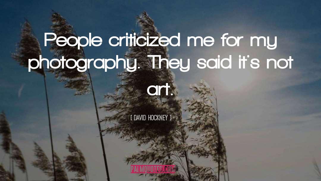 Mcglockton Photography quotes by David Hockney