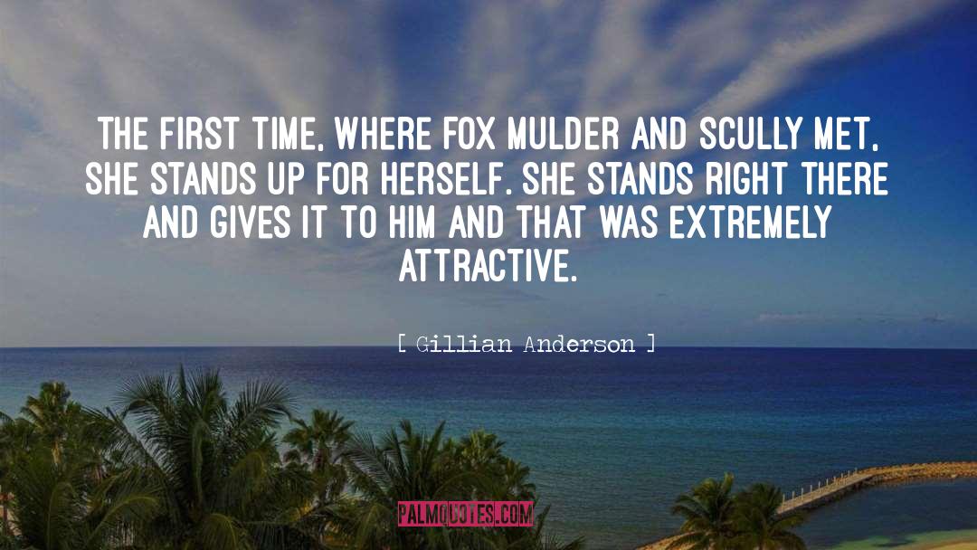 Mckelway Fox quotes by Gillian Anderson