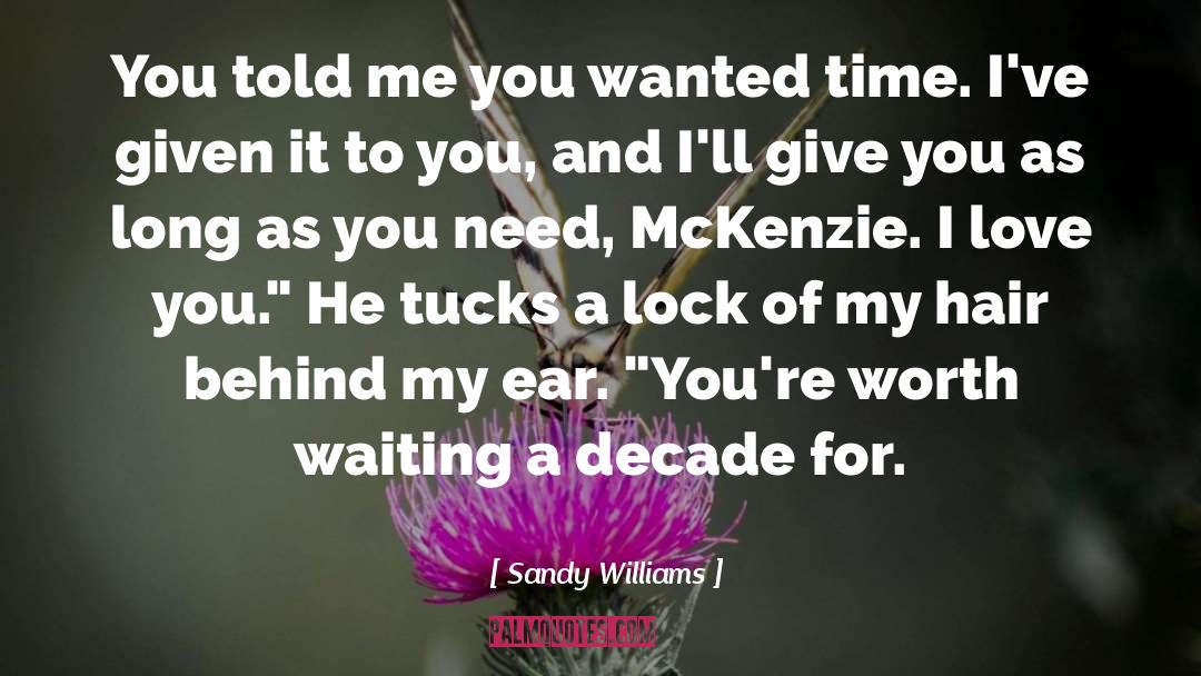 Mckenzie quotes by Sandy Williams