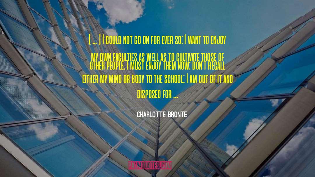 Mckerrow School quotes by Charlotte Bronte