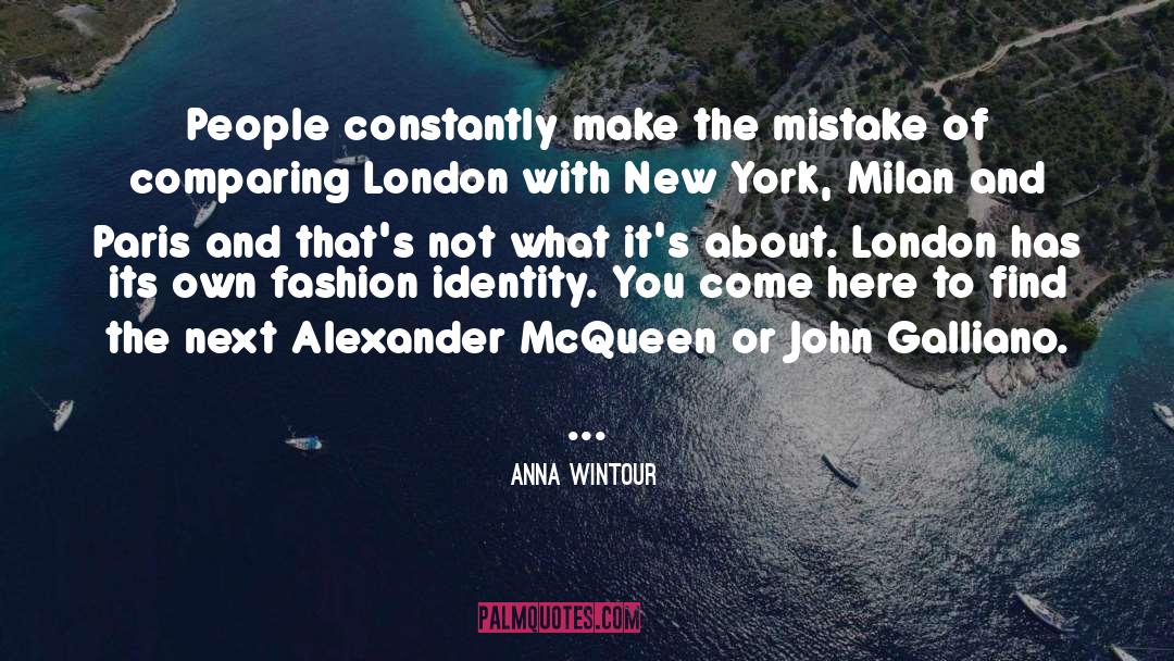 Mcqueen quotes by Anna Wintour