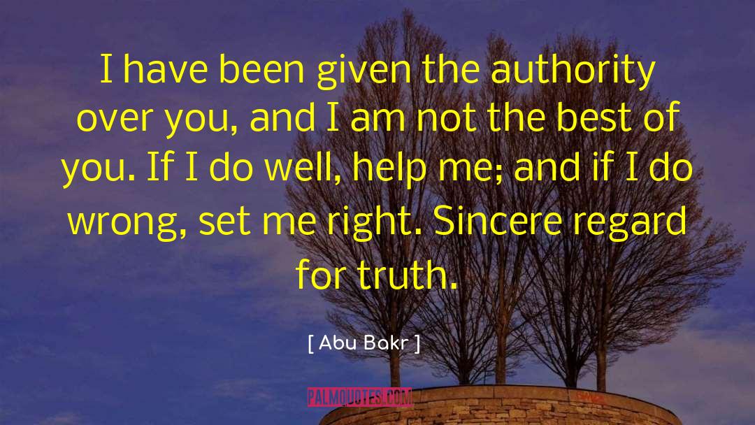 Me Right quotes by Abu Bakr