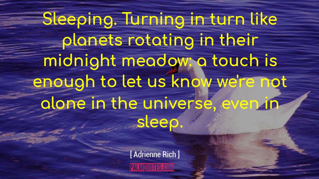 Meadow quotes by Adrienne Rich