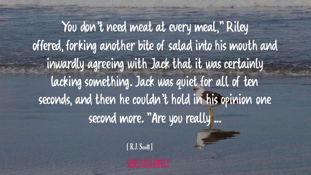 Meal quotes by R.J. Scott