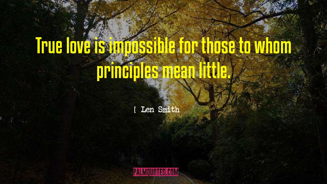 Mean Love quotes by Len Smith