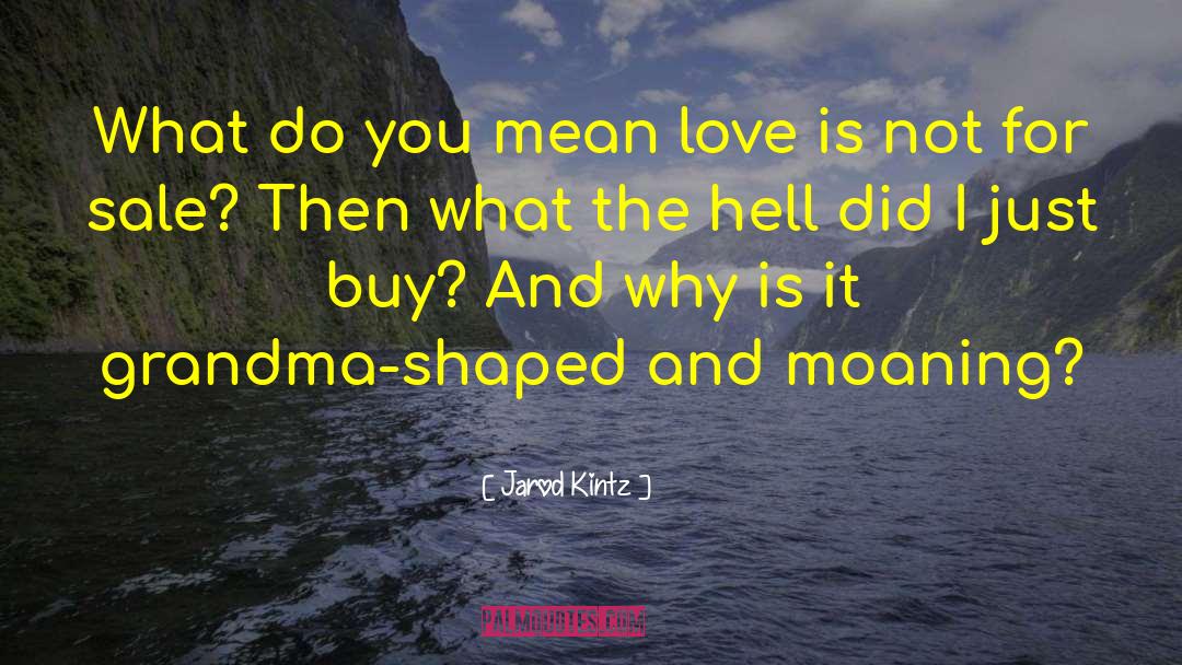 Mean Love quotes by Jarod Kintz