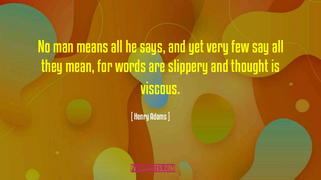 Mean Words quotes by Henry Adams