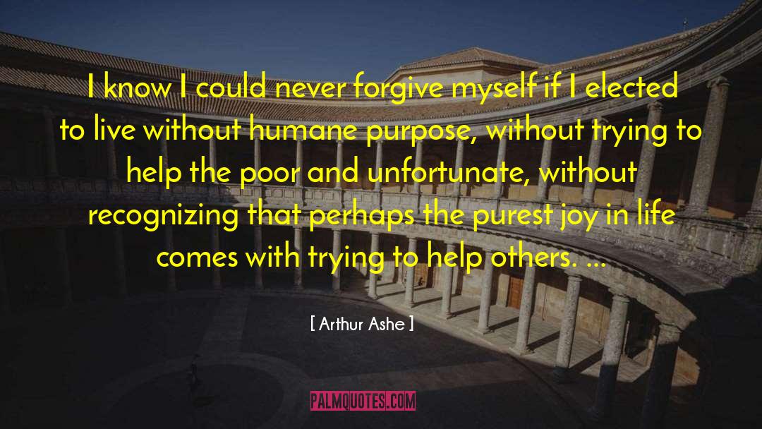 Meaning And Purpose In Life quotes by Arthur Ashe