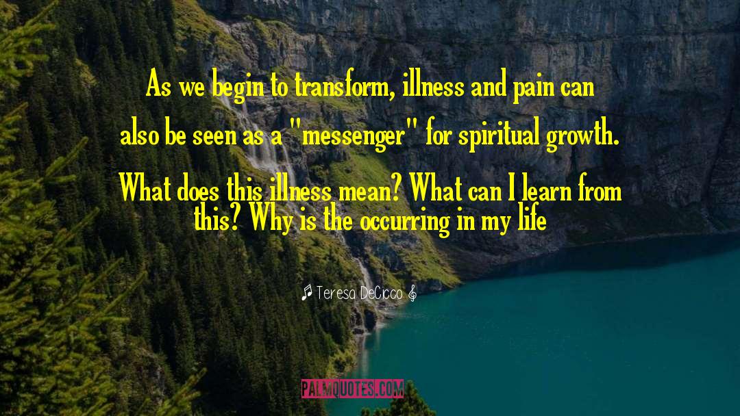 Meaning Of Illness quotes by Teresa DeCicco