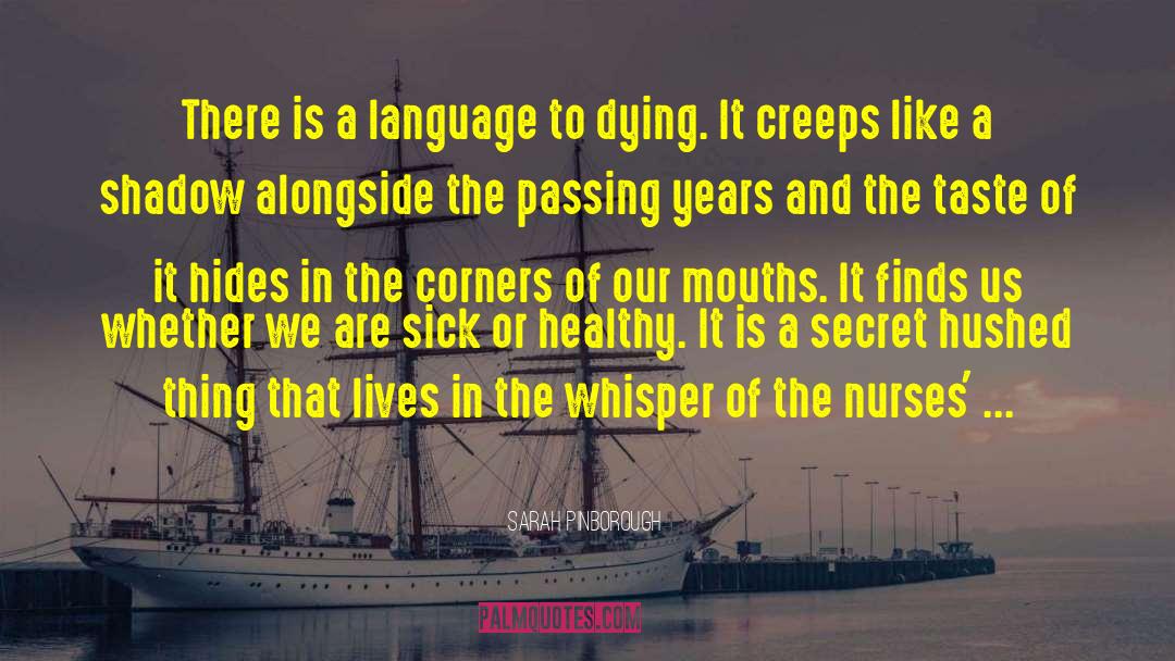 Meaning Of Illness quotes by Sarah Pinborough