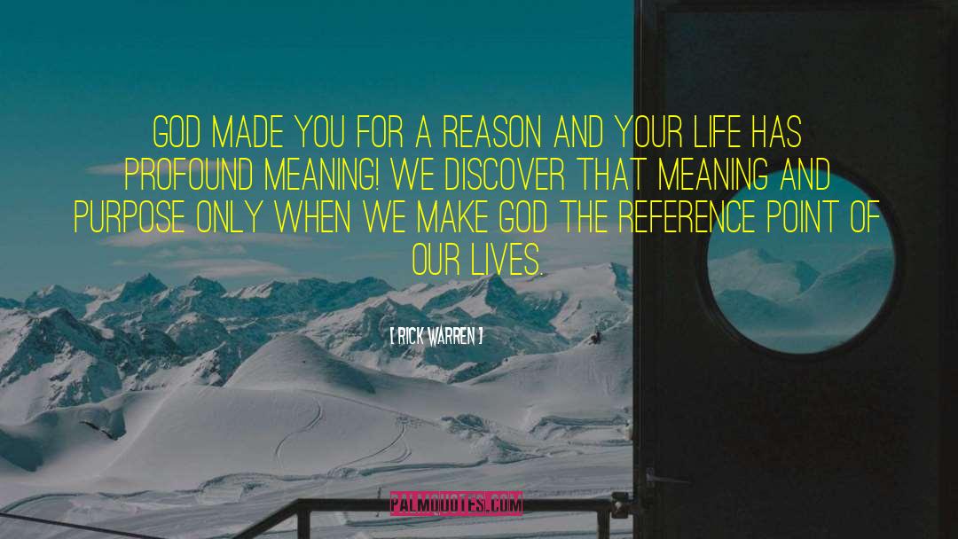 Meaning Purpose quotes by Rick Warren
