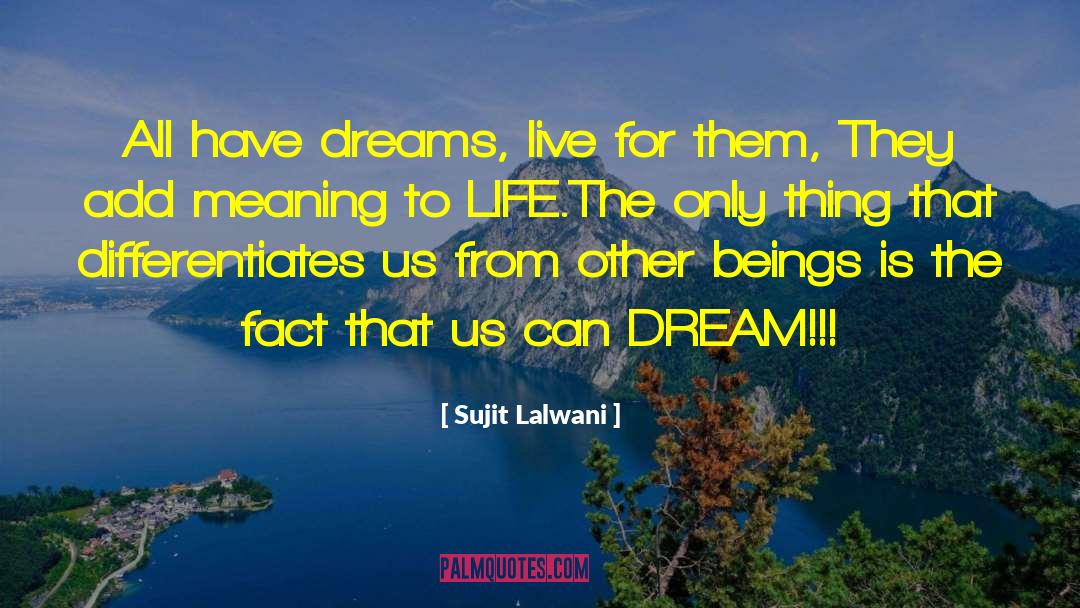 Meaning To Life quotes by Sujit Lalwani