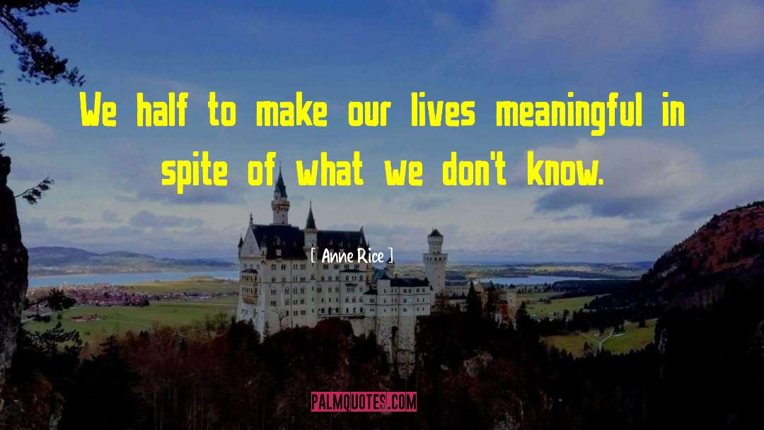 Meaningful Anime quotes by Anne Rice