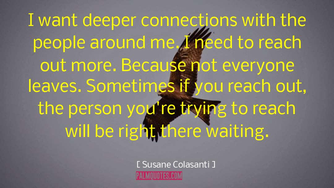 Meaningful Connections quotes by Susane Colasanti