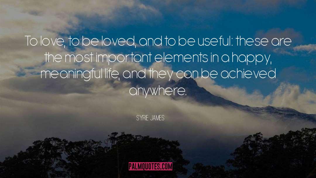 Meaningful Life quotes by Syrie James