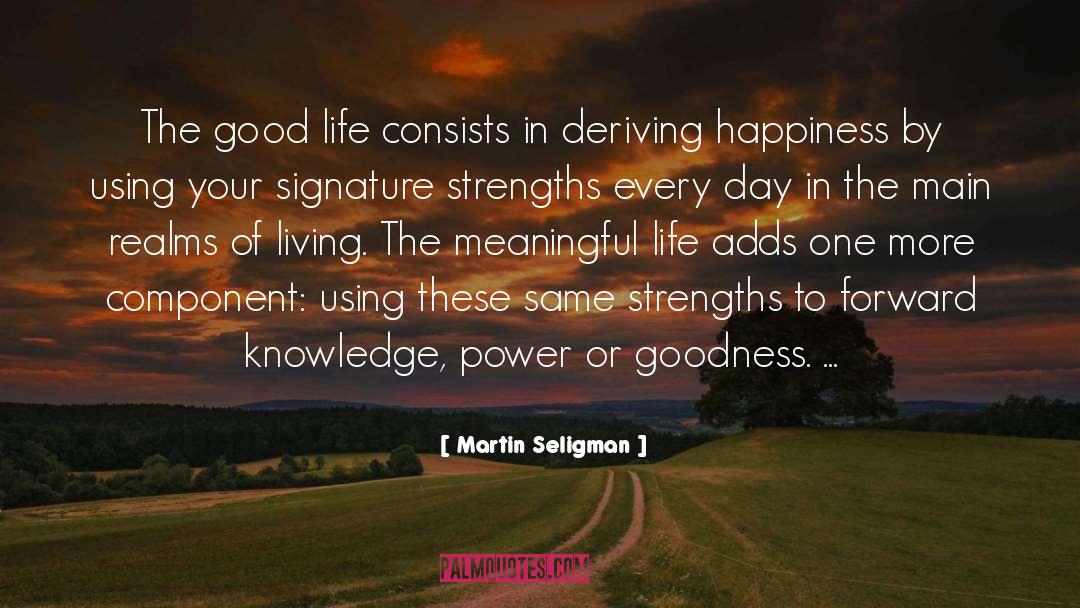 Meaningful Life quotes by Martin Seligman