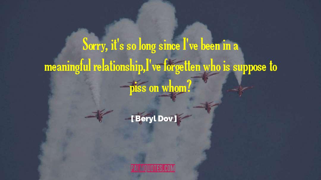 Meaningful Relationship quotes by Beryl Dov