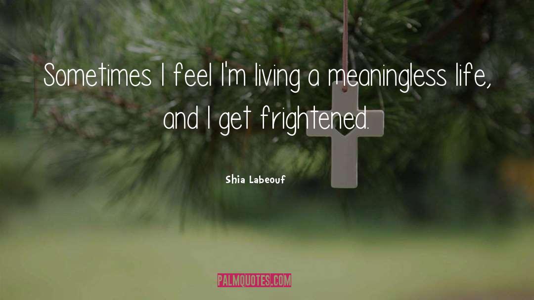 Meaningless Life quotes by Shia Labeouf