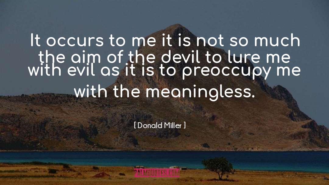 Meaningless quotes by Donald Miller