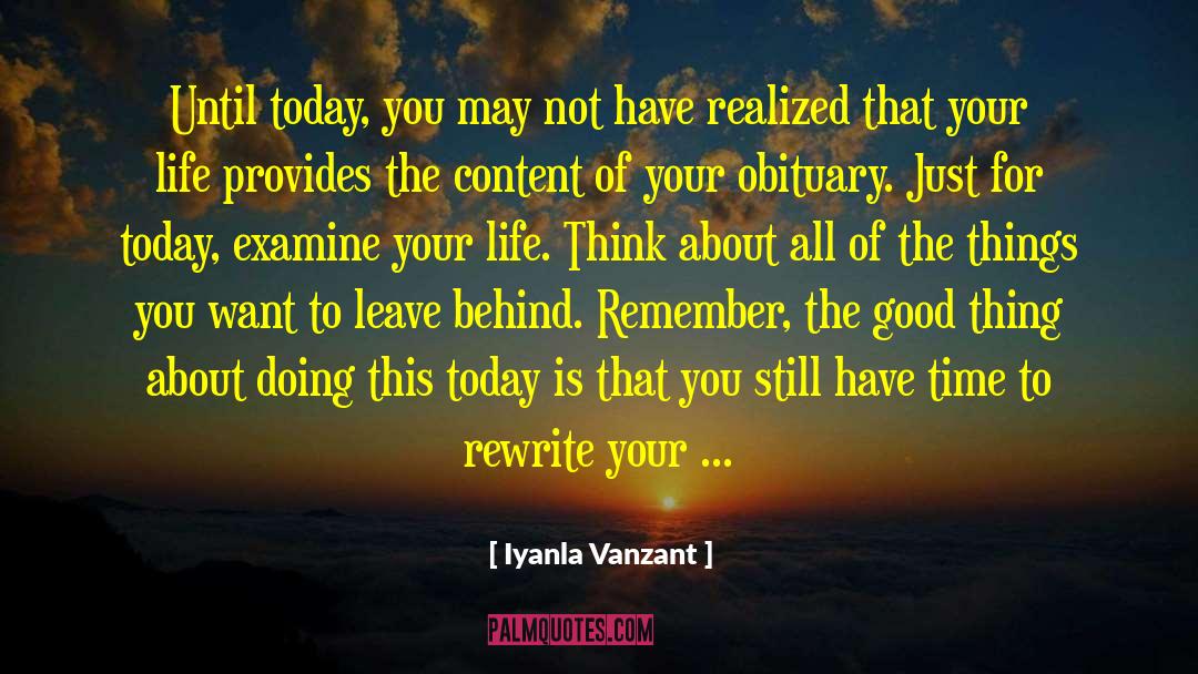 Meaninglessness Of Life quotes by Iyanla Vanzant