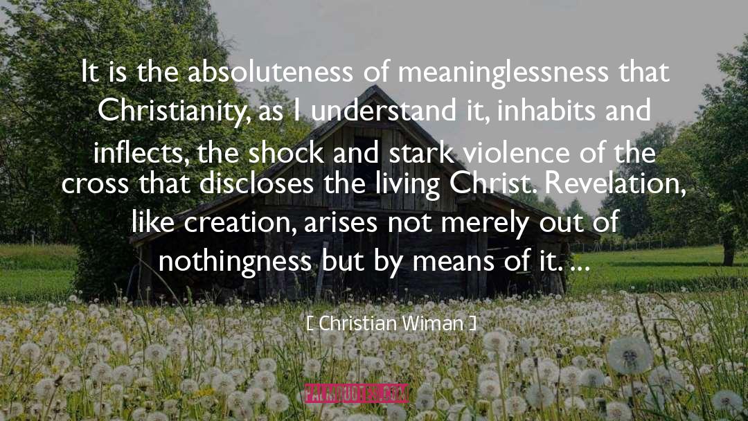 Meaninglessness quotes by Christian Wiman