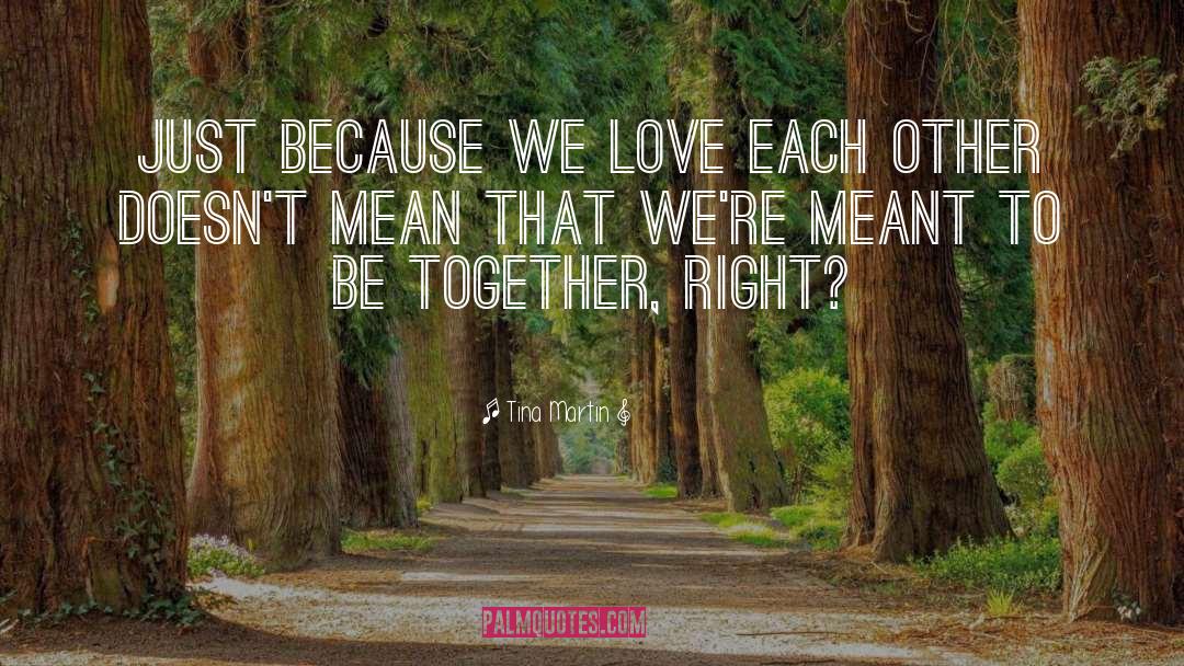 Meant To Be Together quotes by Tina Martin