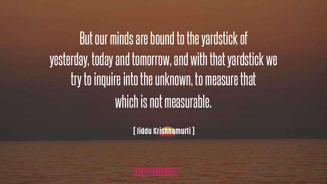 Measurable quotes by Jiddu Krishnamurti