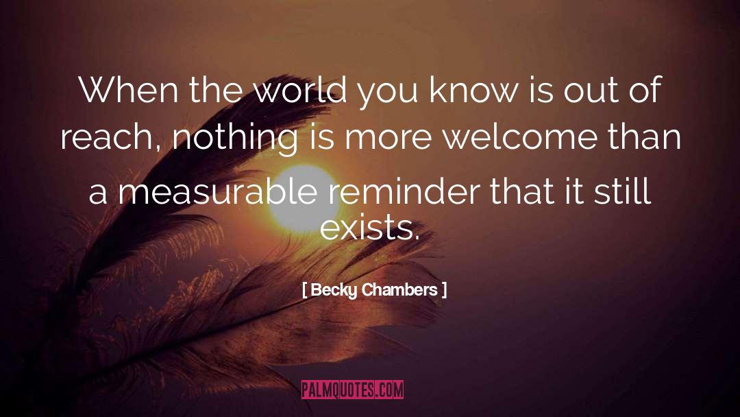 Measurable quotes by Becky Chambers