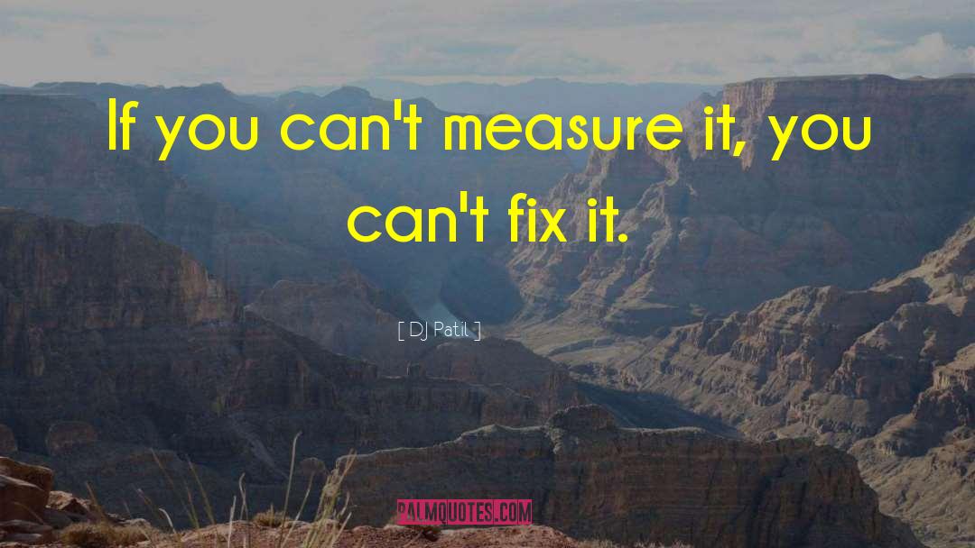 Measure For Measure quotes by DJ Patil